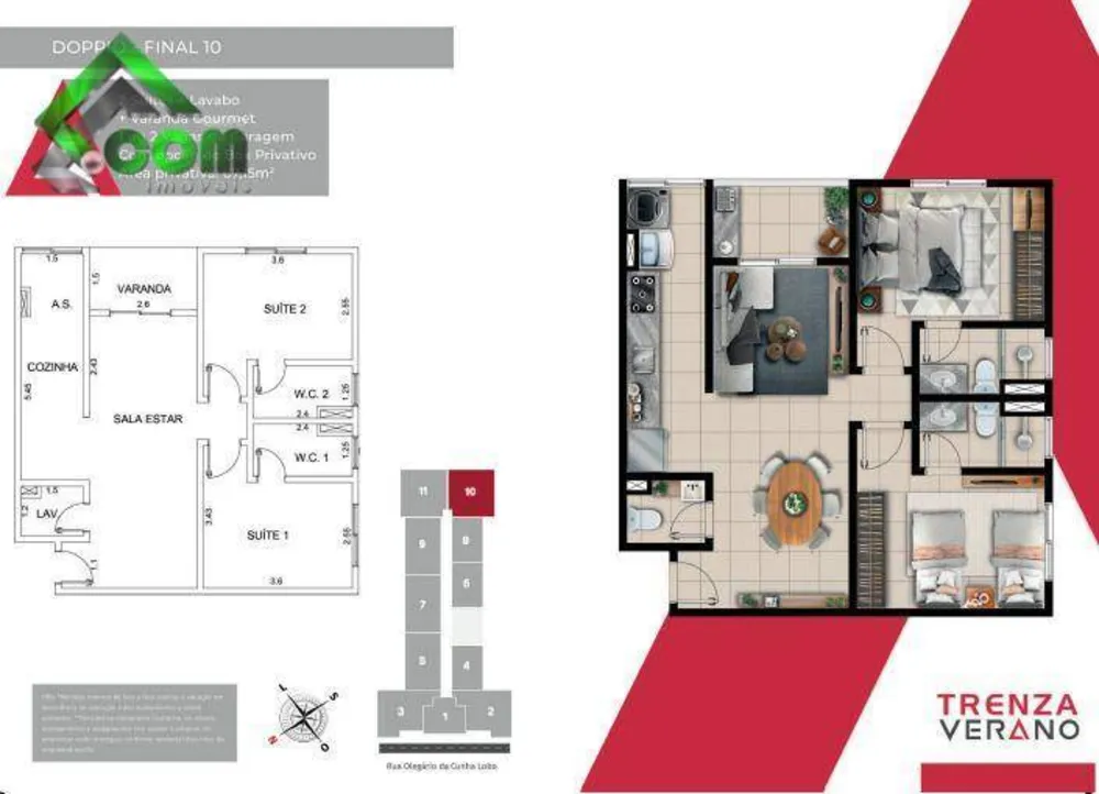 Apartamento, 2 quartos, 64 m² - Foto 3