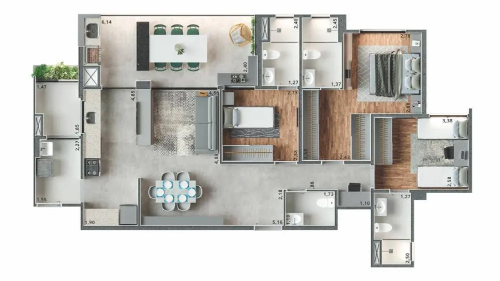 Apartamento, 3 quartos, 112 m² - Foto 24
