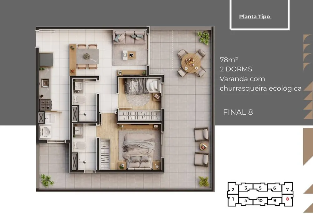 Apartamento, 47 m² - Foto 15