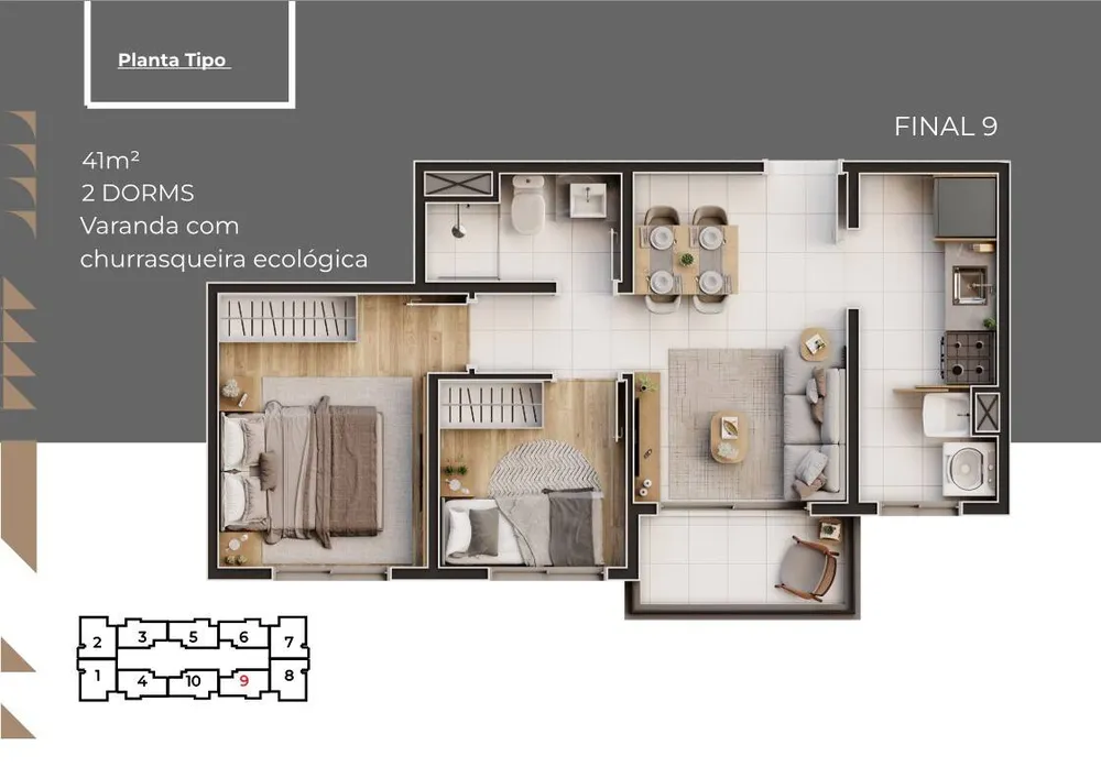 Apartamento, 47 m² - Foto 16