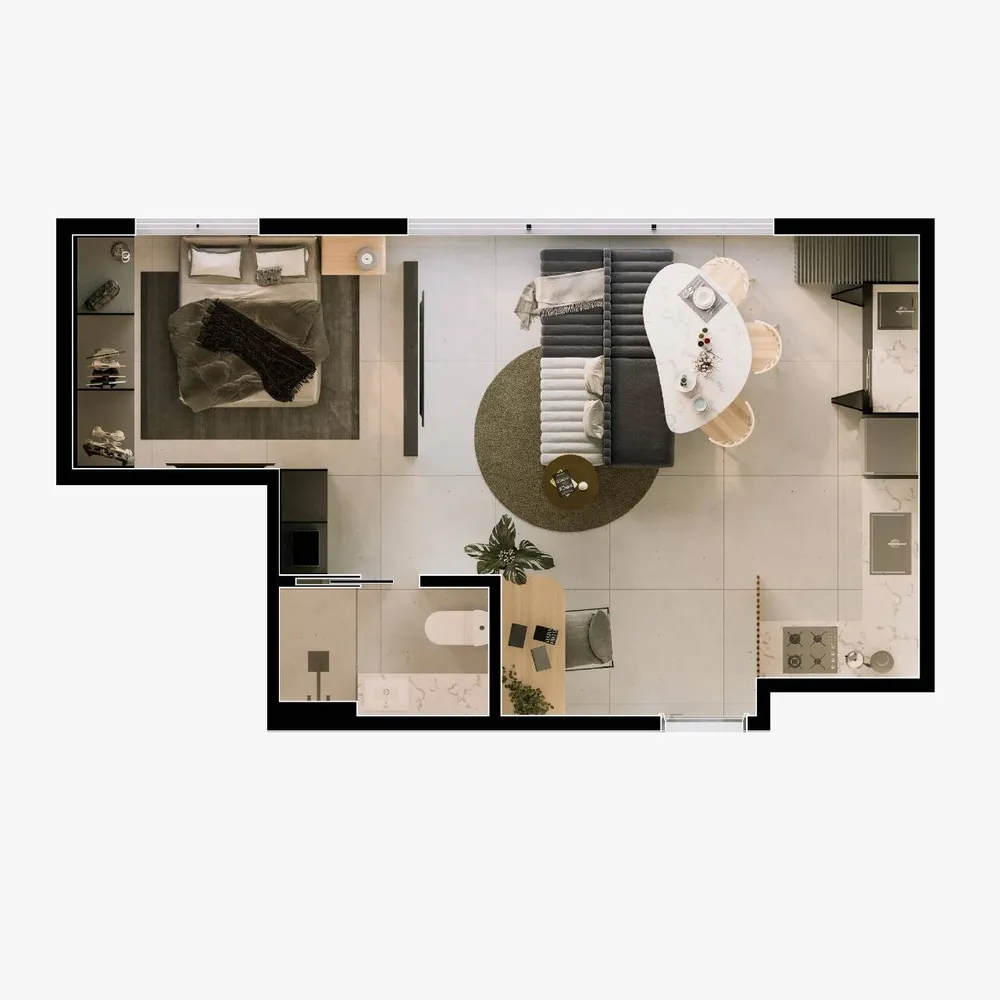 Apartamento, 1 quarto, 36 m² - Foto 7