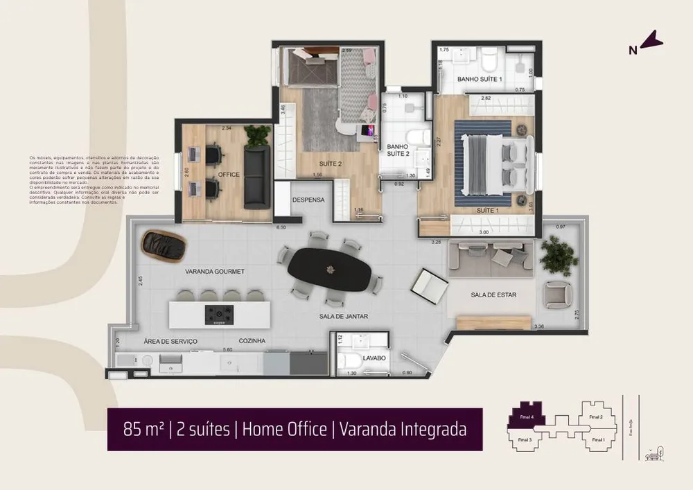 Apartamento, 2 quartos, 69 m² - Foto 13
