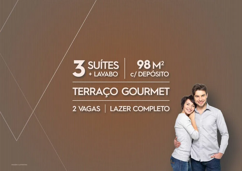 Apartamento, 3 quartos, 96 m² - Foto 1