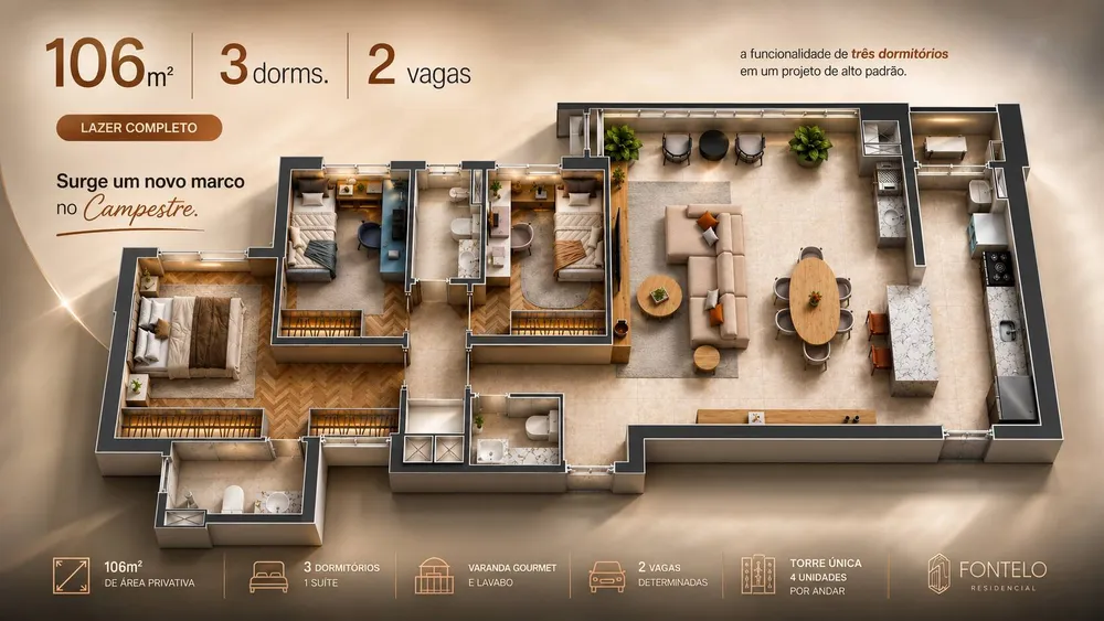 Apartamento, 3 quartos, 106 m² - Foto 12