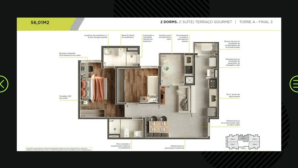 Apartamento, 2 quartos, 58 m² - Foto 16