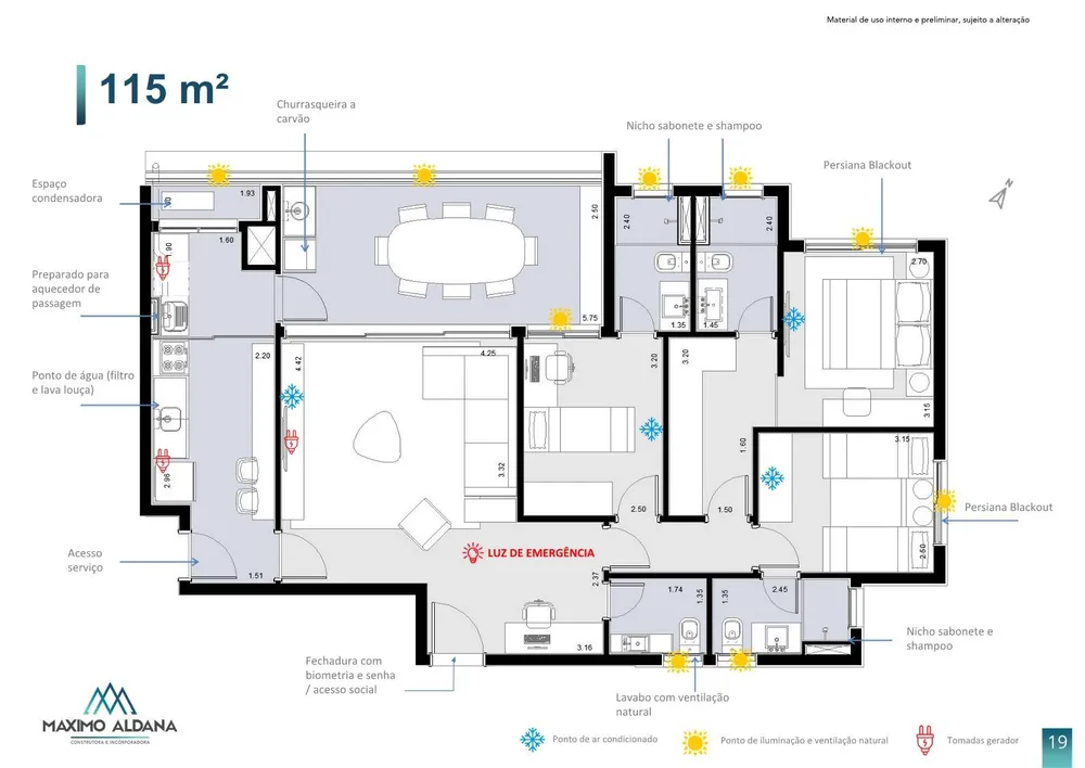 Apartamento, 3 quartos, 115 m² - Foto 3