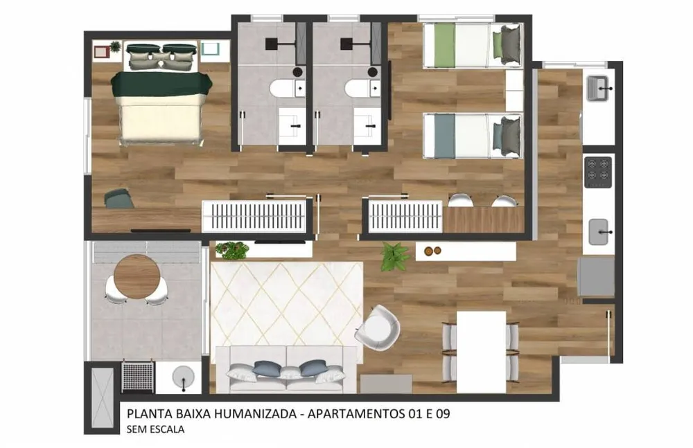 Apartamento, 2 quartos, 66 m² - Foto 15