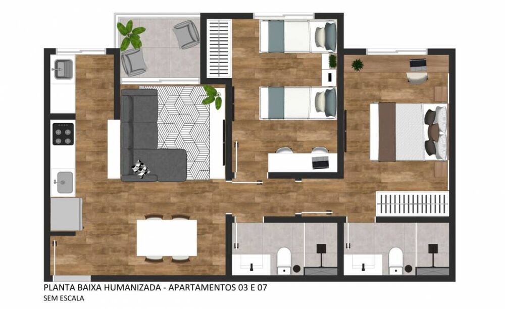 Apartamento, 2 quartos, 66 m² - Foto 4