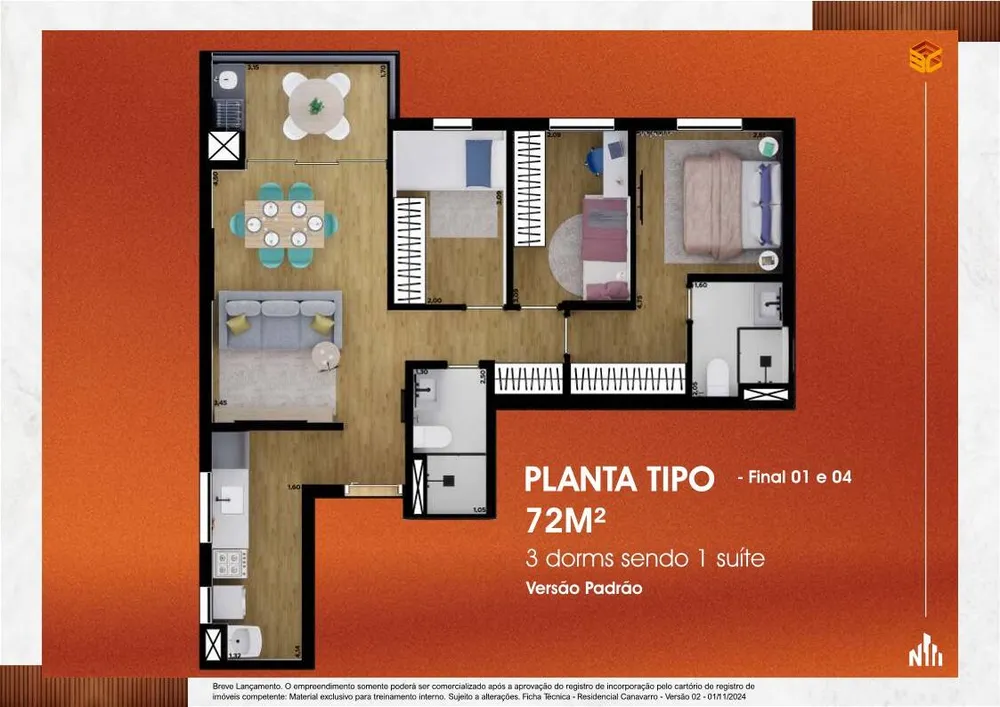Apartamento, 3 quartos, 72 m² - Foto 15