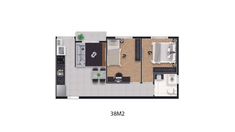 Apartamento, 1 quarto, 39 m² - Foto 4