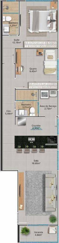 Apartamento, 2 quartos - Foto 4