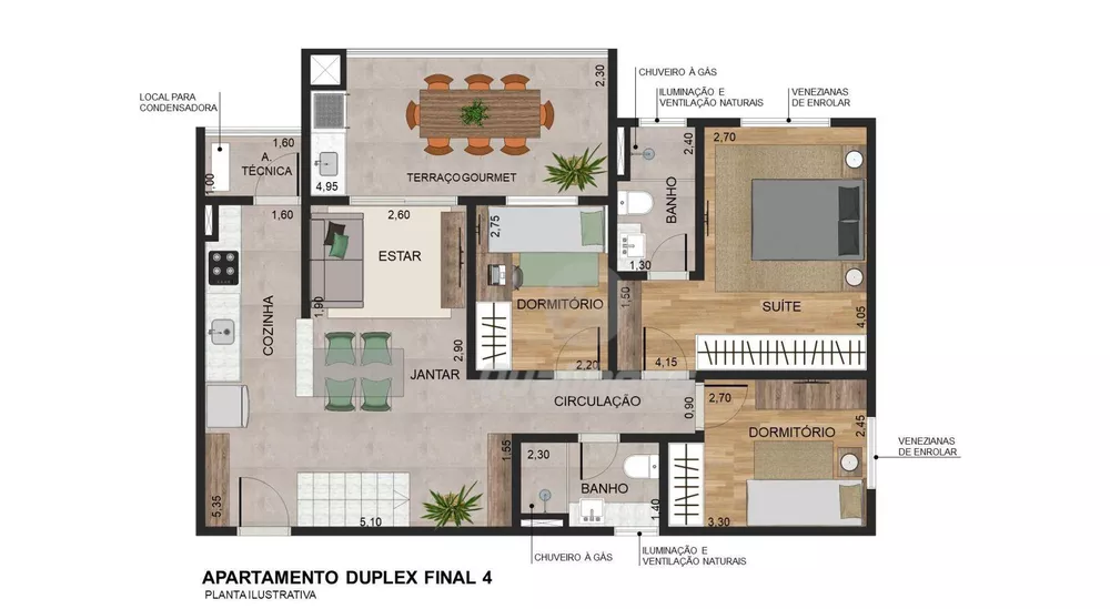 Cobertura à venda com 3 quartos, 166m² - Foto 2