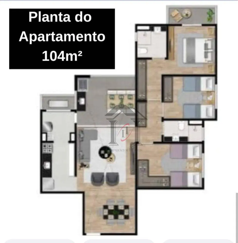 Apartamento, 3 quartos, 104 m² - Foto 4