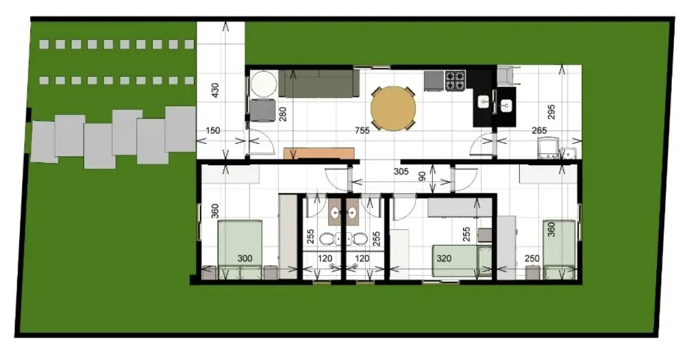 Casa, 3 quartos, 84 m² - Foto 1