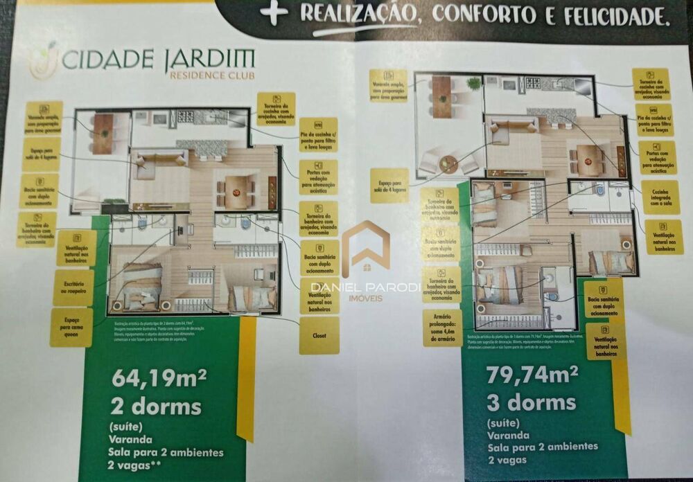Apartamento à venda com 2 quartos, 64m² - Foto 2
