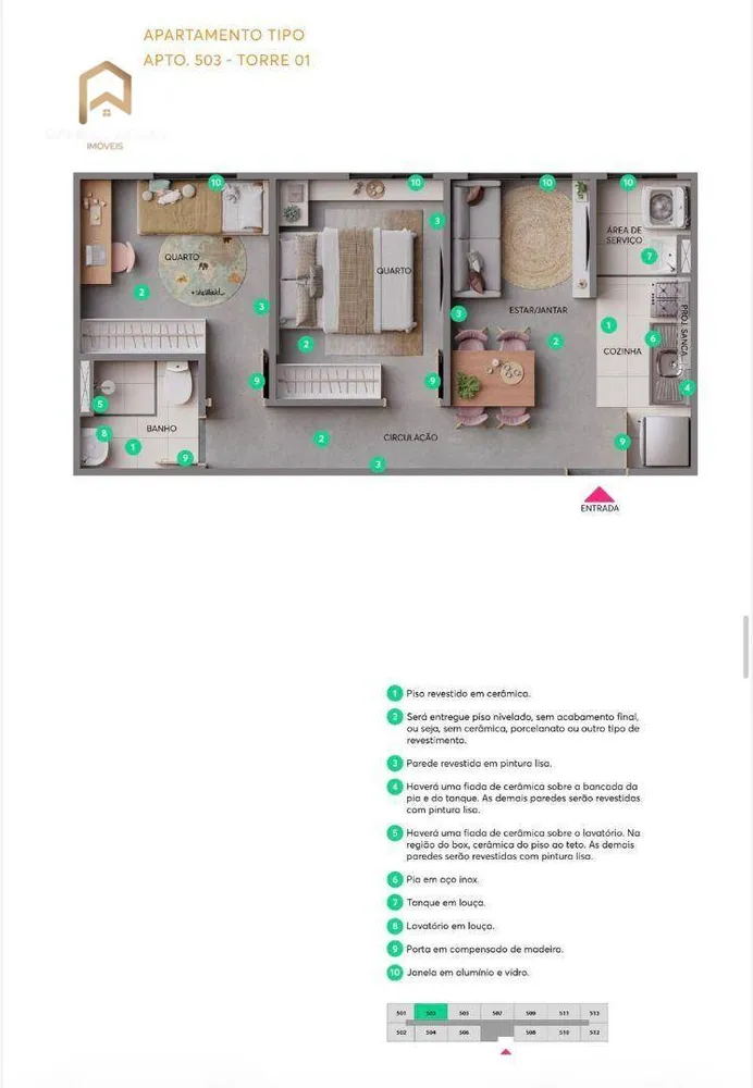 Apartamento, 2 quartos, 35 m² - Foto 12