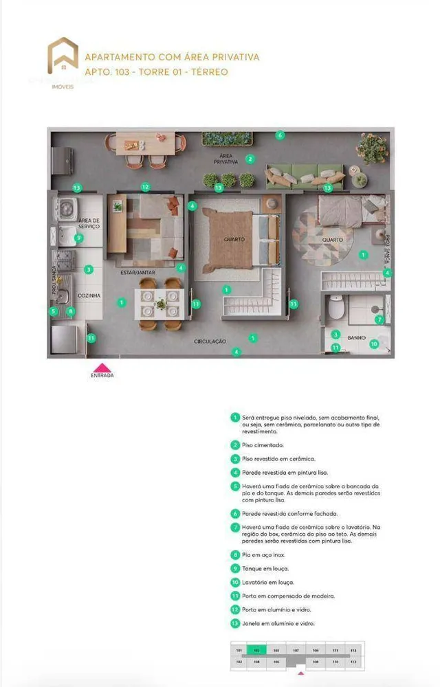 Apartamento, 2 quartos, 35 m² - Foto 16