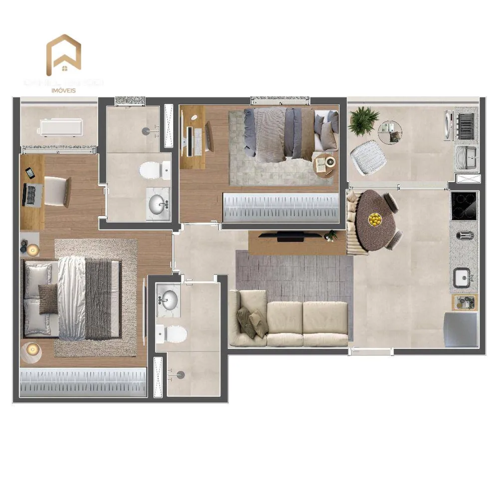 Apartamento, 2 quartos, 55 m² - Foto 10
