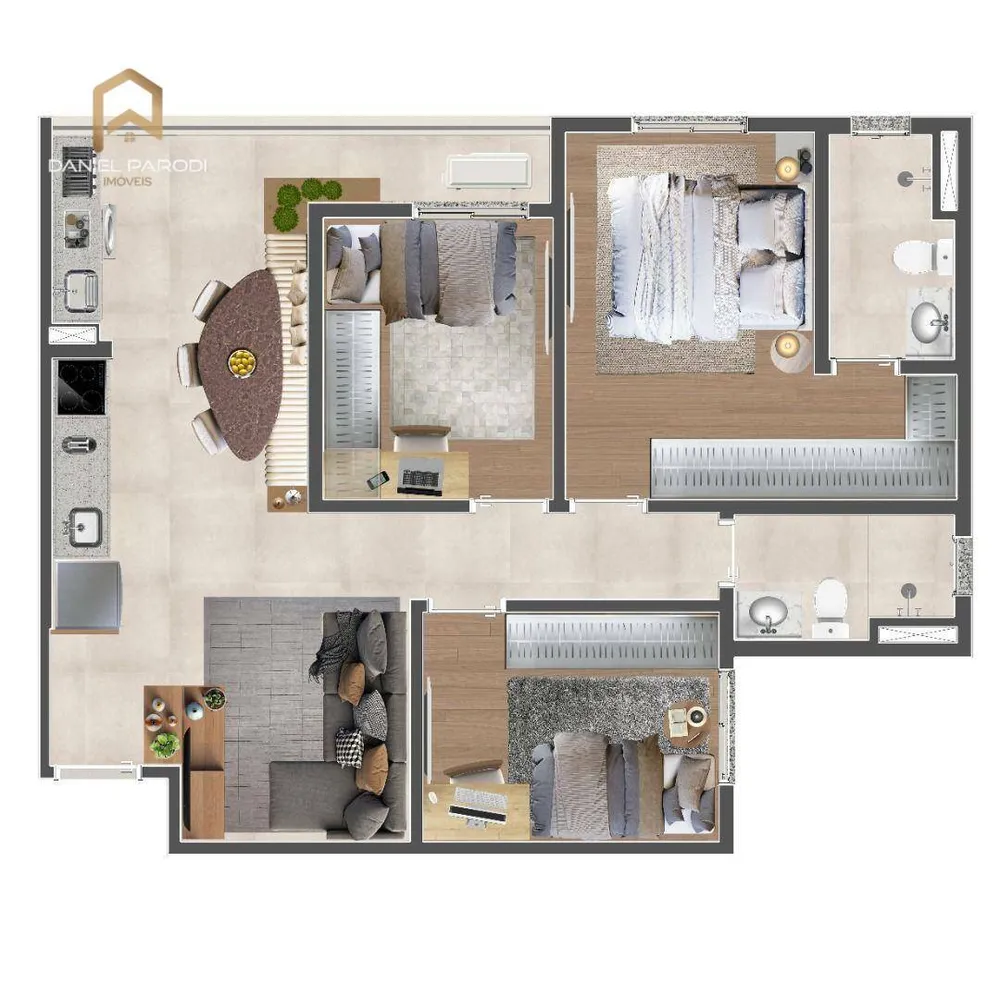 Apartamento, 2 quartos, 55 m² - Foto 11