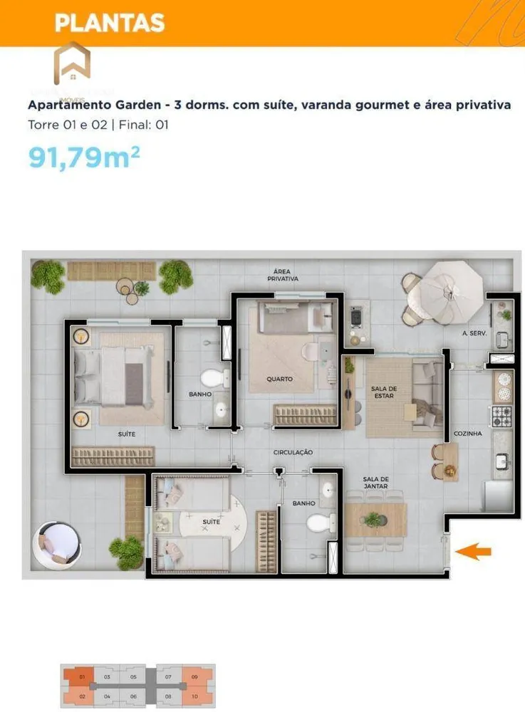 Apartamento, 2 quartos, 54 m² - Foto 16
