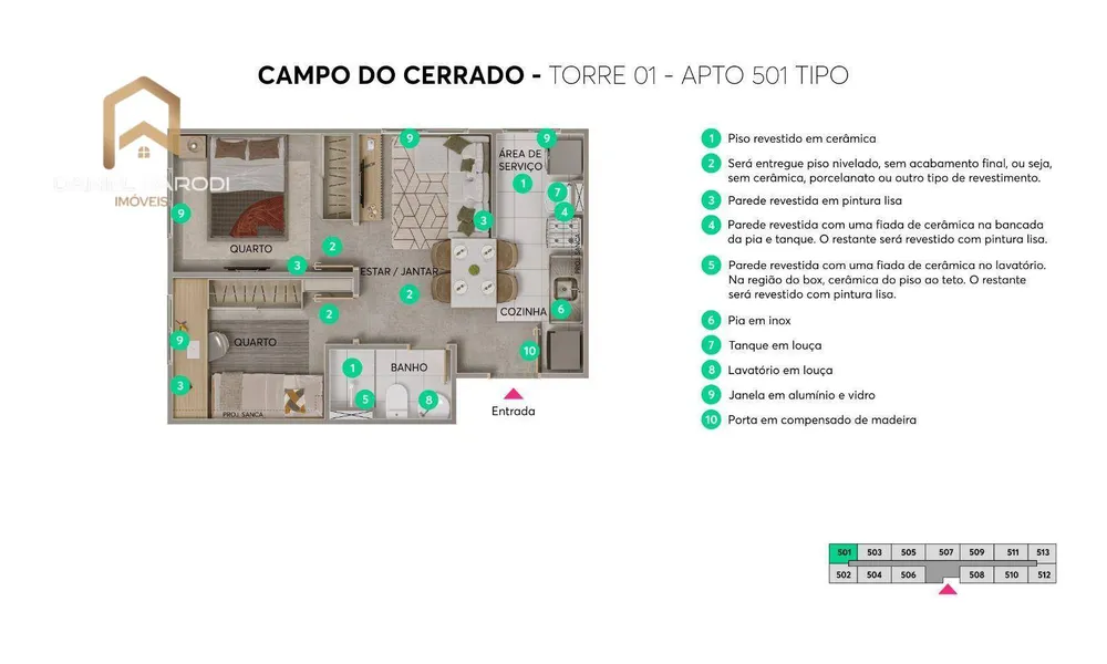 Apartamento, 2 quartos, 38 m² - Foto 1