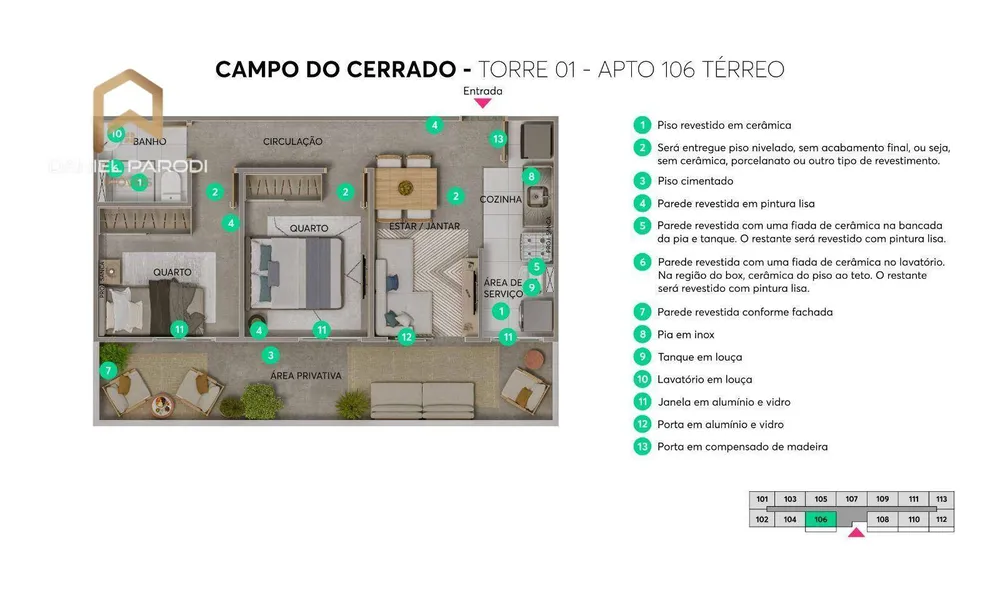 Apartamento, 2 quartos, 38 m² - Foto 4