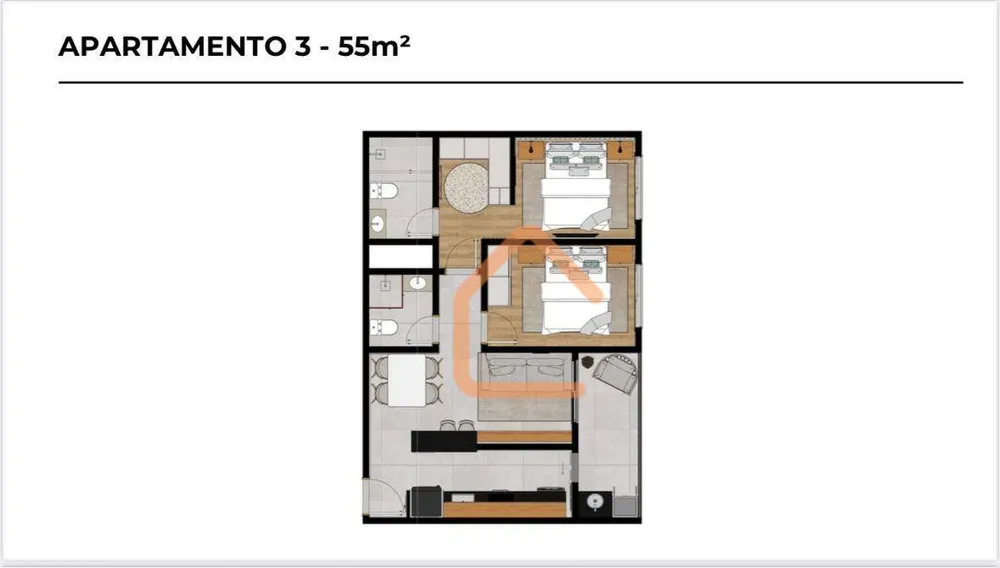 Apartamento, 2 quartos, 55 m² - Foto 12
