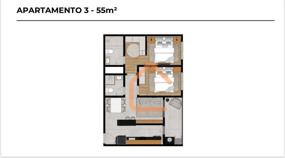 Apartamento, 2 quartos, 55 m² - Foto 4
