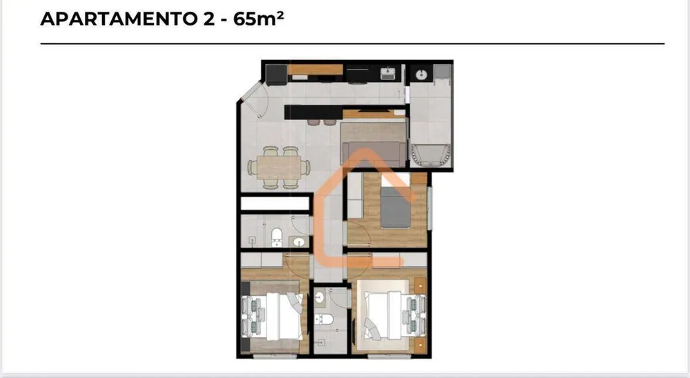 Apartamento, 2 quartos, 55 m² - Foto 7