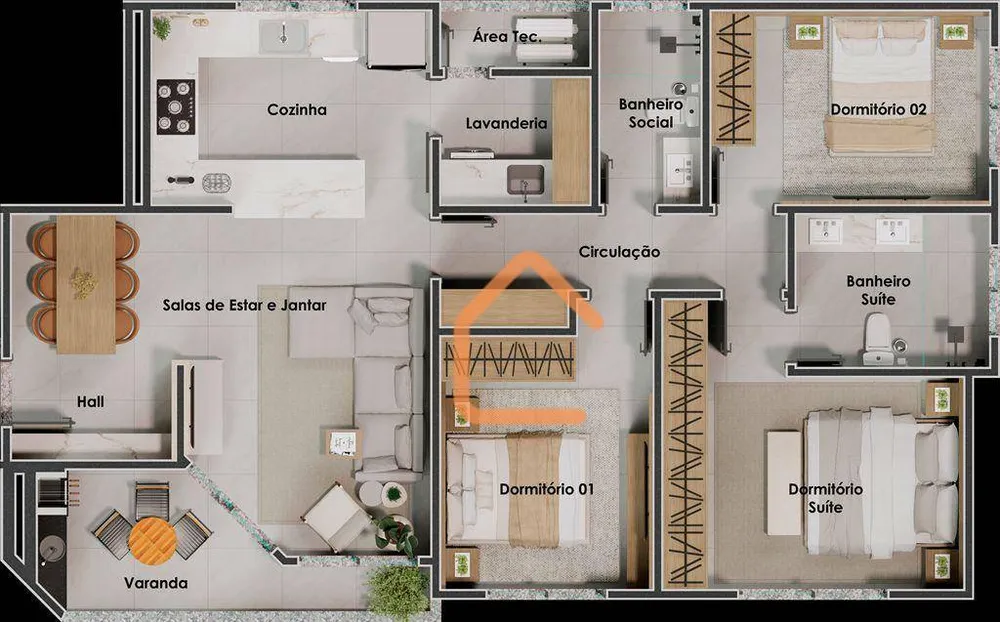 Apartamento, 3 quartos, 101 m² - Foto 14