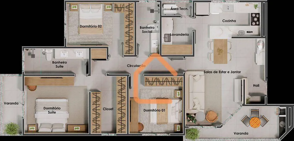 Apartamento, 3 quartos, 101 m² - Foto 13