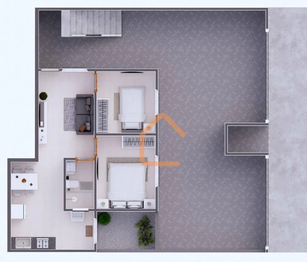 Apartamento, 2 quartos, 54 m² - Foto 2