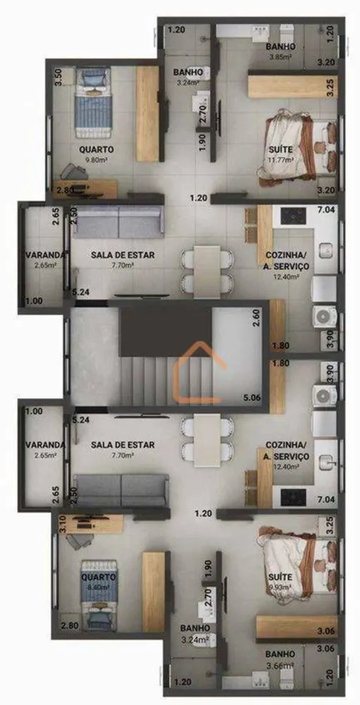 Apartamento, 2 quartos, 63 m² - Foto 3