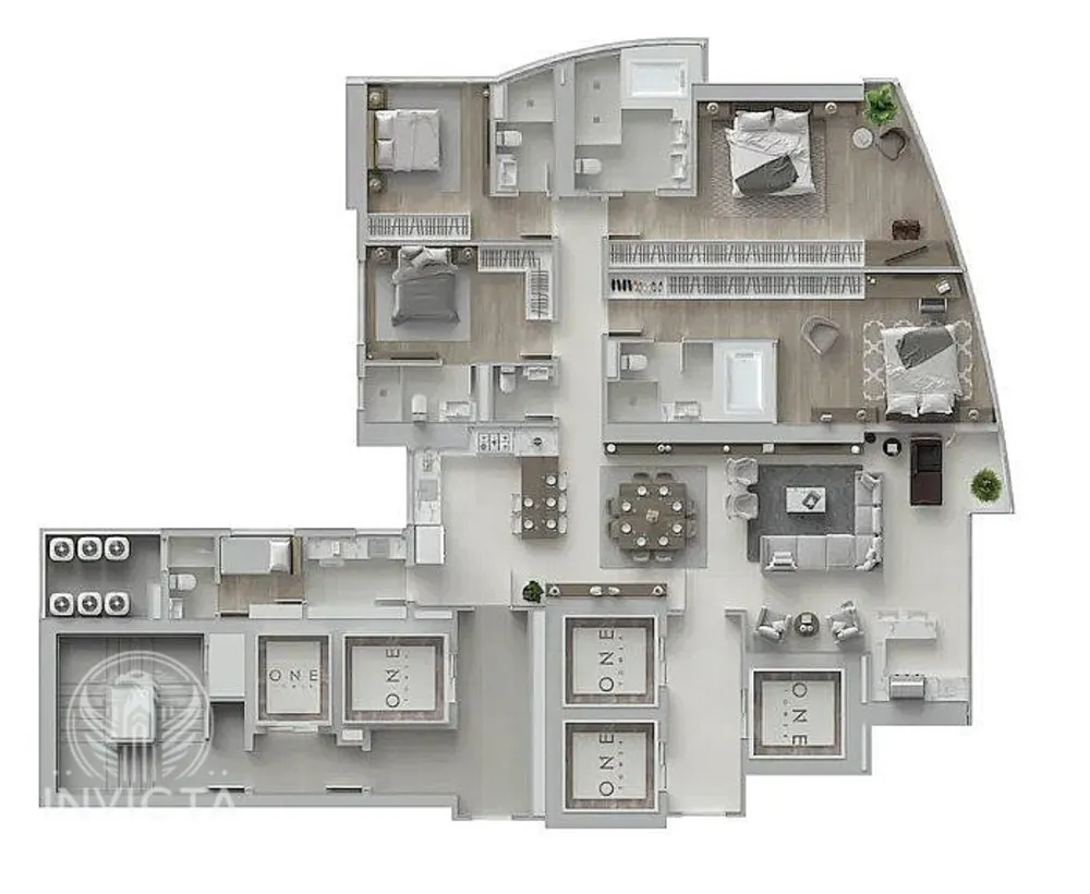 Apartamento, 4 quartos, 196 m² - Foto 1