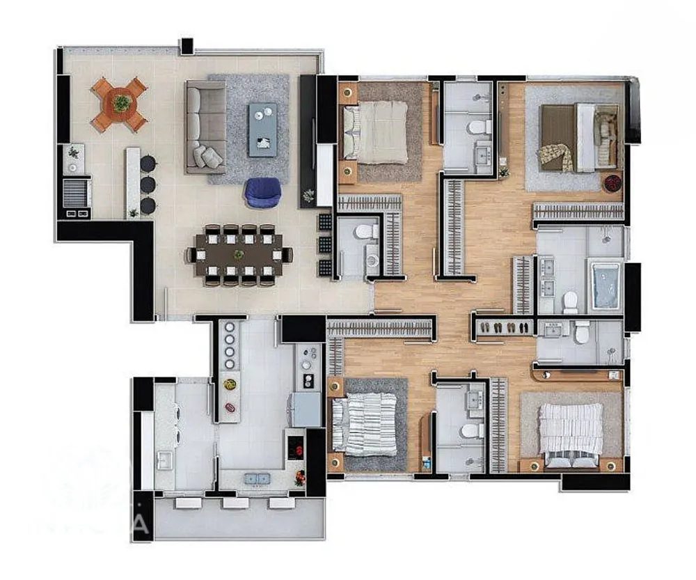 Apartamento, 4 quartos, 165 m² - Foto 9