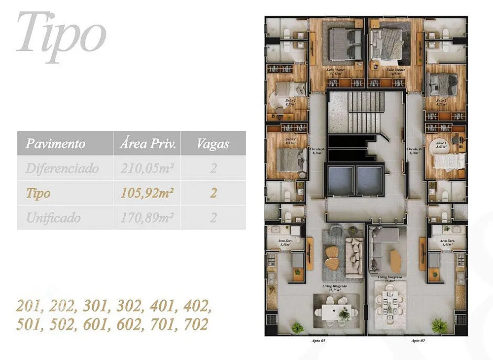 Apartamento, 3 quartos, 106 m² - Foto 3