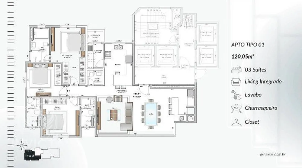 Apartamento, 4 quartos, 120 m² - Foto 5