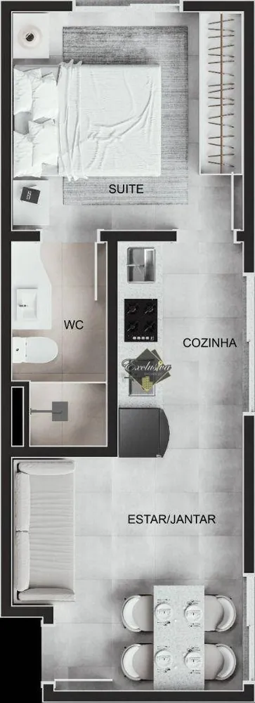 Kitnet-Studio, 34 m² - Foto 5