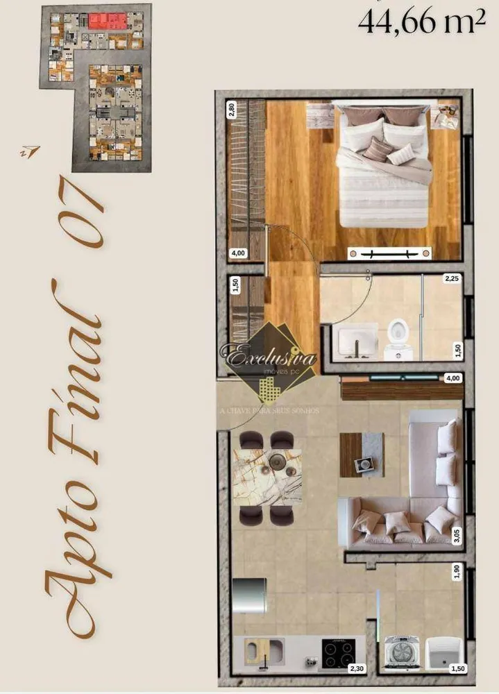 Apartamento, 1 quarto - Foto 9