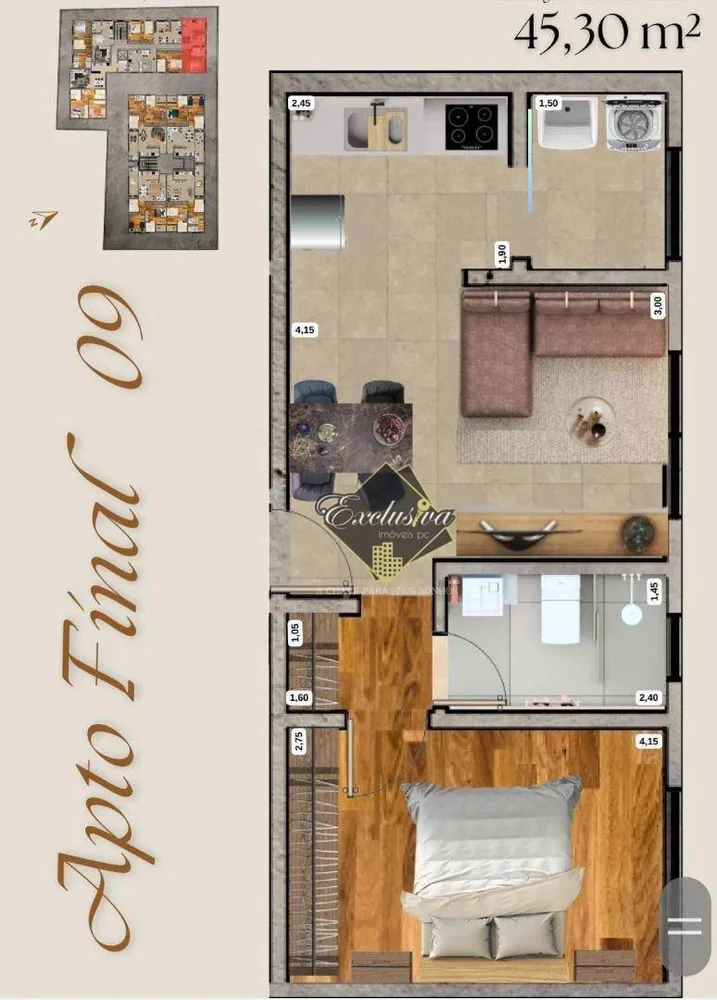 Apartamento, 1 quarto - Foto 7