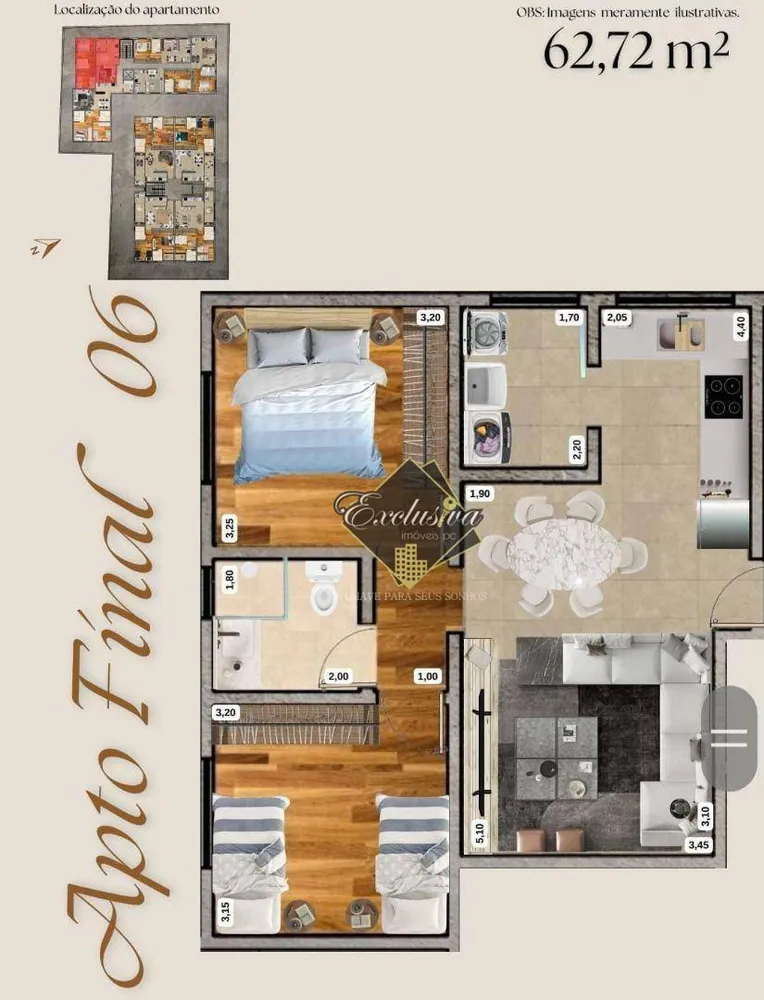 Apartamento, 1 quarto - Foto 6