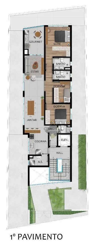 Apartamento, 2 quartos - Foto 1