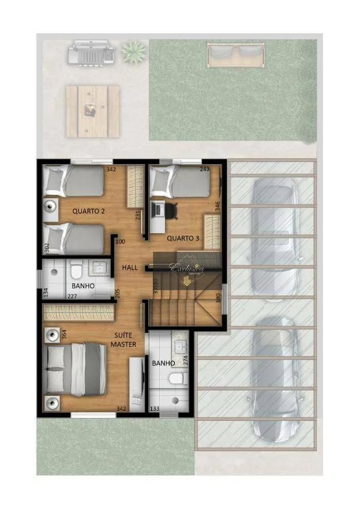 Casa de Condomínio, 3 quartos - Foto 2