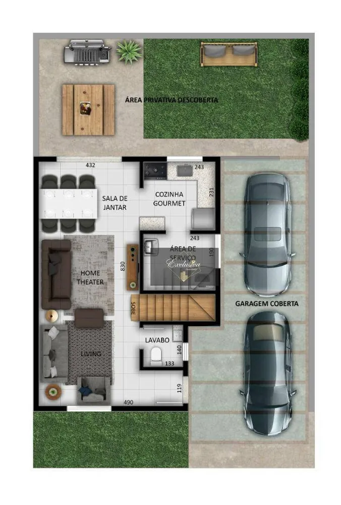 Casa de Condomínio, 3 quartos - Foto 4