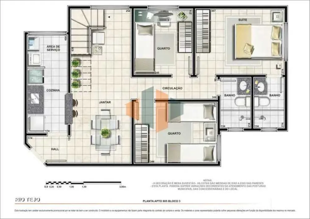 Apartamento, 3 quartos, 60 m² - Foto 12