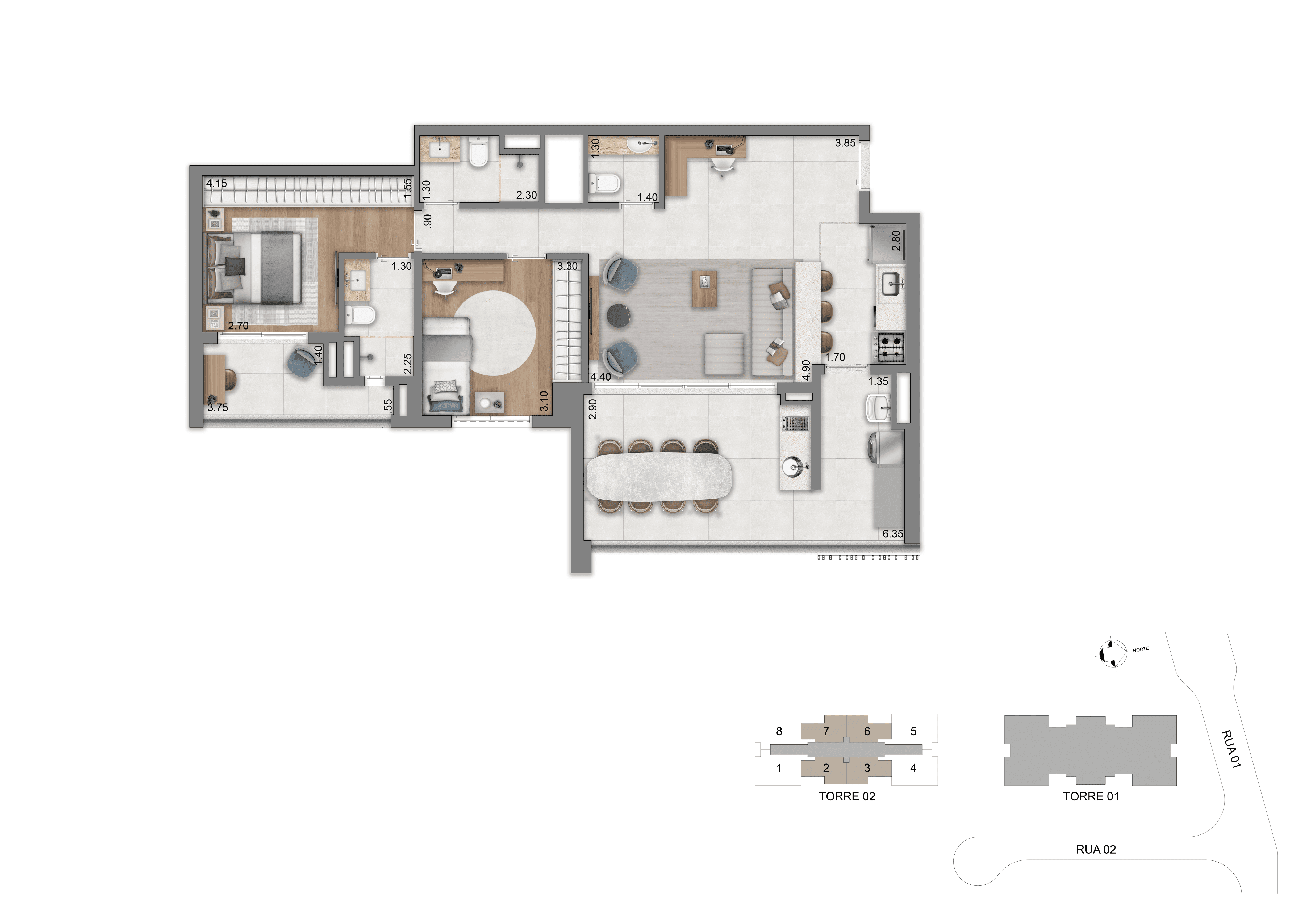 Apartamento, 3 quartos, 134 m² - Foto 19