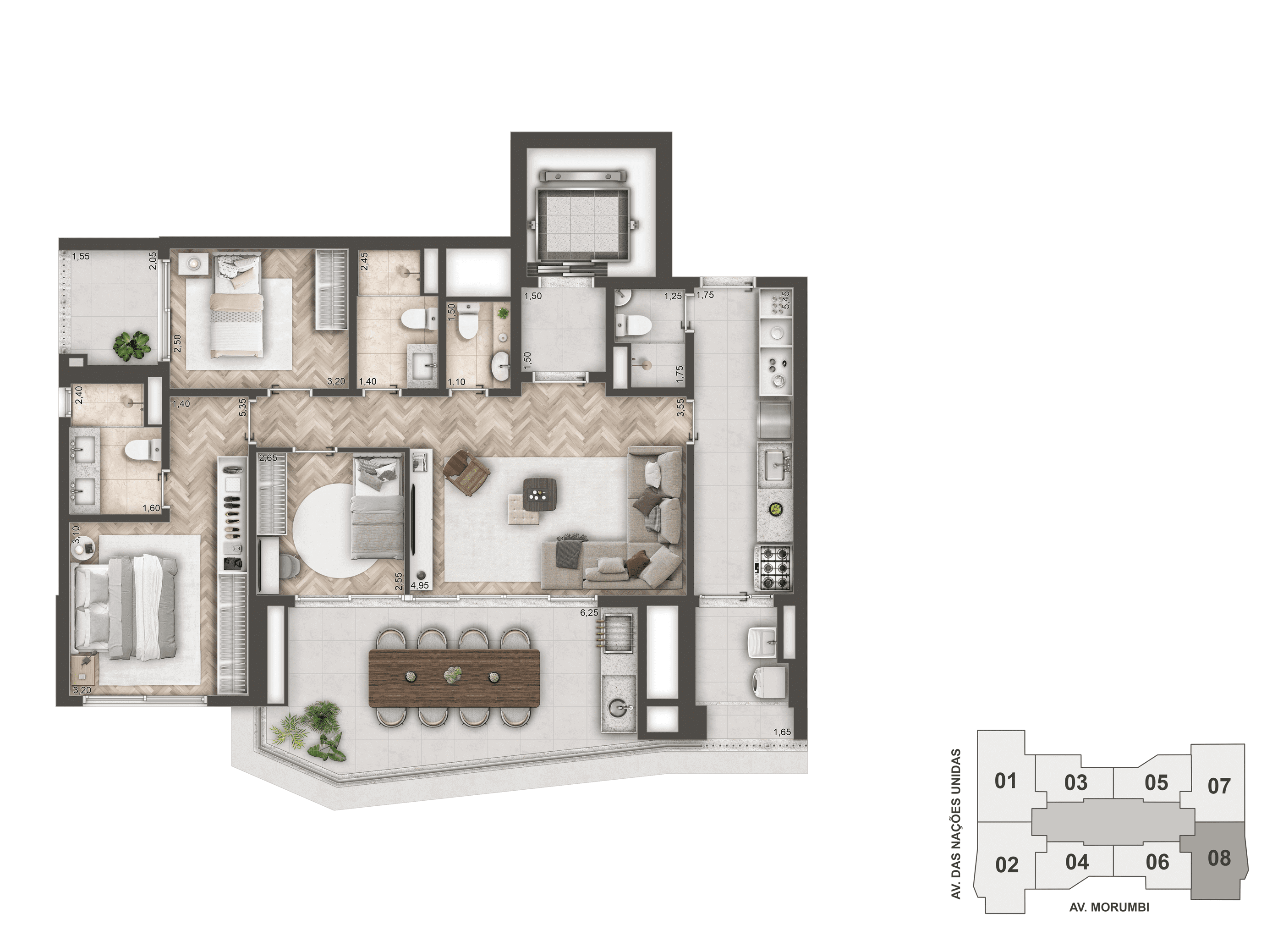 Apartamento à venda com 3 quartos, 144m² - Foto 13