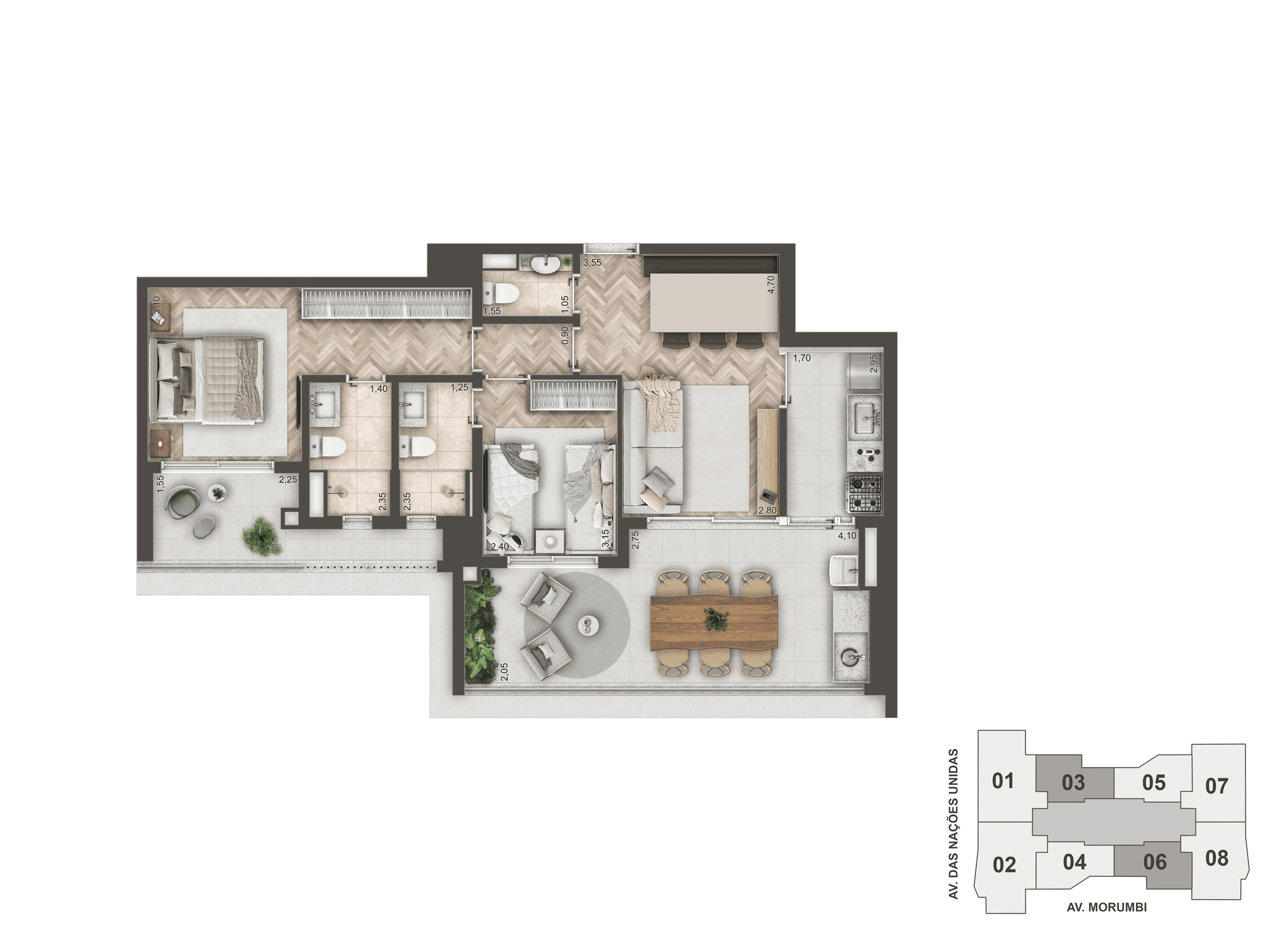 Apartamento à venda com 3 quartos, 144m² - Foto 15