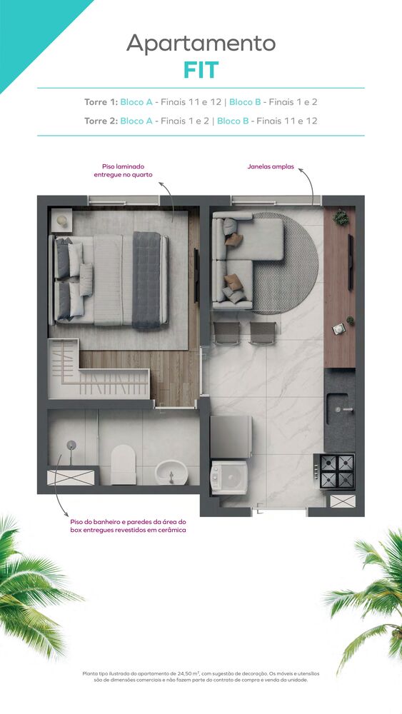 Apartamento, 1 quarto, 24 m² - Foto 14