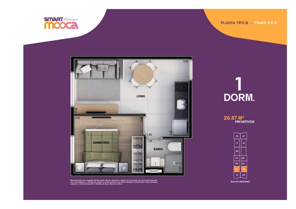 Apartamento à venda com 1 quarto, 26m² - Foto 5